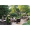 Z-Lite Dunbroch 1 Light Outdoor Pier Mounted Fixture, Deep Bronze + Outdoor Brass & Clear 584PHMS-SQPM-DBZ - alternate 6